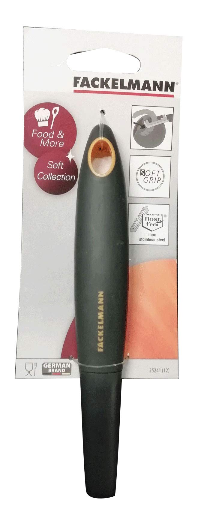 Fackelmann Pelatutto ad Archetto in Acciaio, Grigio, 32,6 x 22,4 x 2,6 cm