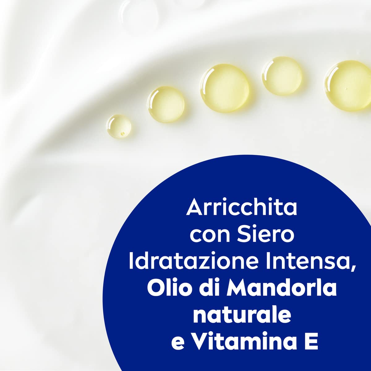 NIVEA Crema Corpo Nutriente, Crema idratante per pelle secca o molto secca, Formula arricchita con NIVEA Siero Idratazione Intensa, Olio di Mandorla Naturale e Vitamina E, 500ml
