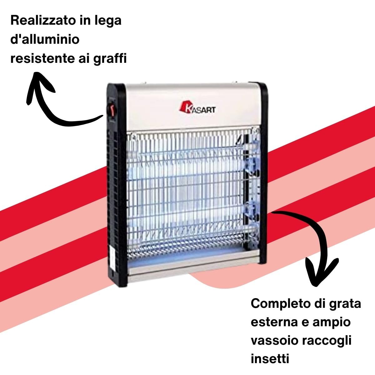INSETTICIDA ELETTRICO 2 x 20 W cm 64 x 7.2 x h 26 mq.140