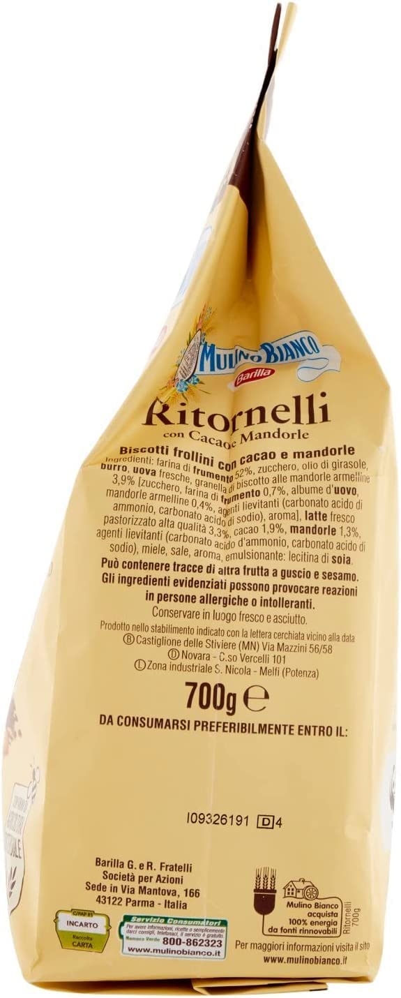 Mulino Bianco Ritornelli (700g) - 3 Pacchi da 700 g - [2,10 Kg]