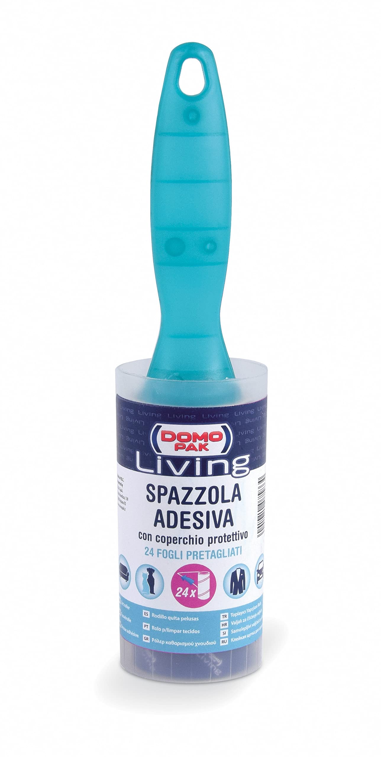 DOMO PAK LIVING Spazzola Adesiva con Coperchio