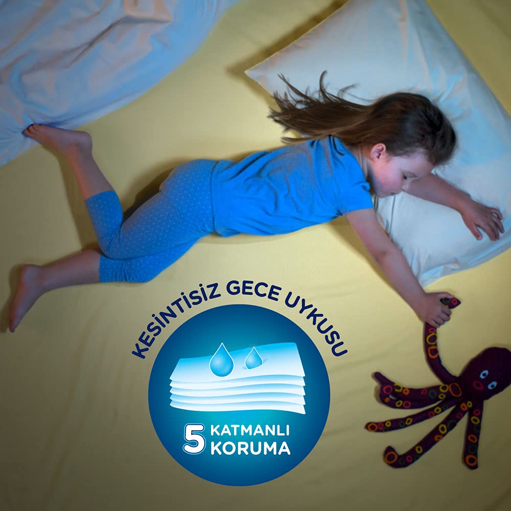 Huggies DryNites - Pannolini da notte ad alta assorbenza, per bambine 4-7 anni, 1 confezione da 10 (17-30 kg)