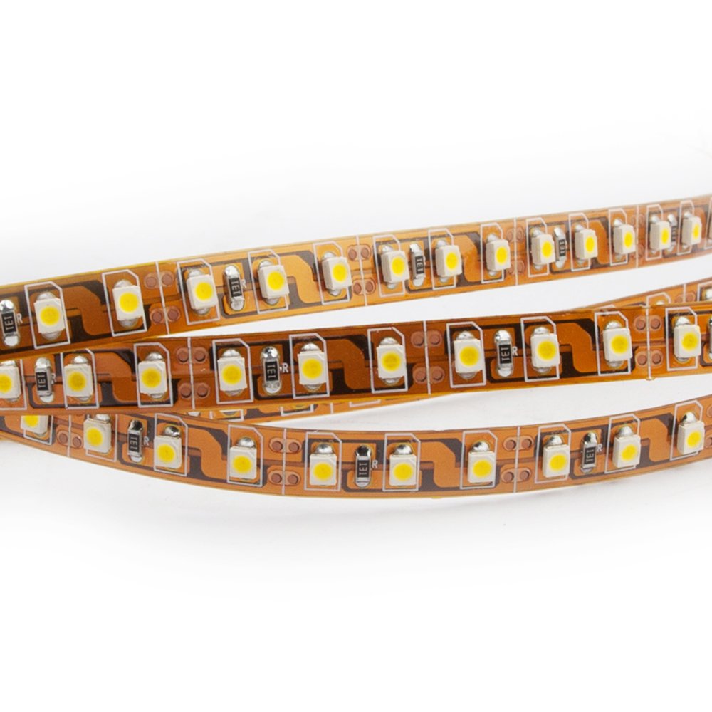 Rotolo 5 Metri Striscia 300 LED 5050 Smd Warm White 3000 K 5 Mt con Biadesivo
