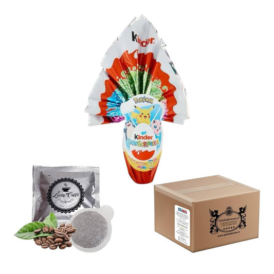 CG94! BOX GRANSORPRESA Uovo di Pasqua pokemon 2025 grammi 150 + 2 CIALDE LUCKY CAFFE' OMAGGIO