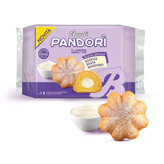 Merendine Bauli Pandorì Latte Soffice Pasta Pandoro Confezione da 4 178 g