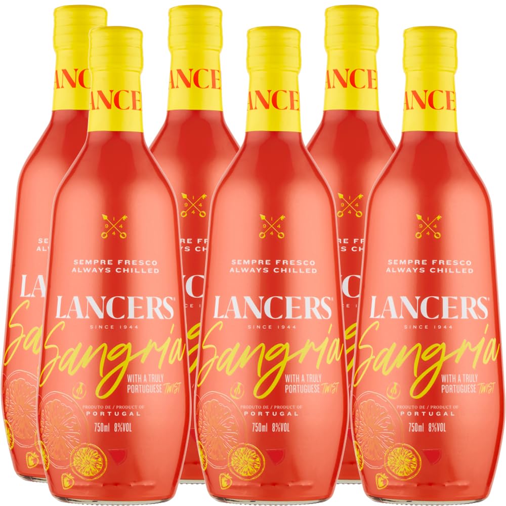 Lancers Sangria | Vino Rosso alla Frutta | Portogallo | 6 Bottiglie 75 Cl | Idea Regalo