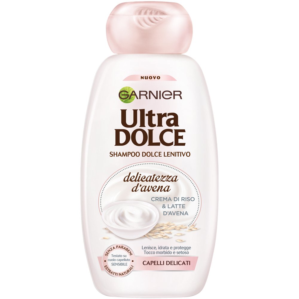 Garnier Ultra Dolce Delicatezza d'Avena Shampoo per Capelli Delicati, 250 ml