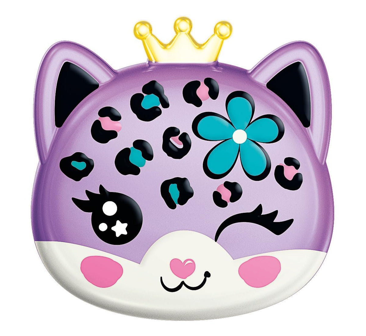 Clementoni- Crazy Chic-Lovely Eyeshadow: Leopardo-Trousse Ombretti, Trucchi Sicuri E Anallergici, Set Cosmetici Bambine 6 Anni, Facilmente Lavabile con Acqua, Multicolore, 18822