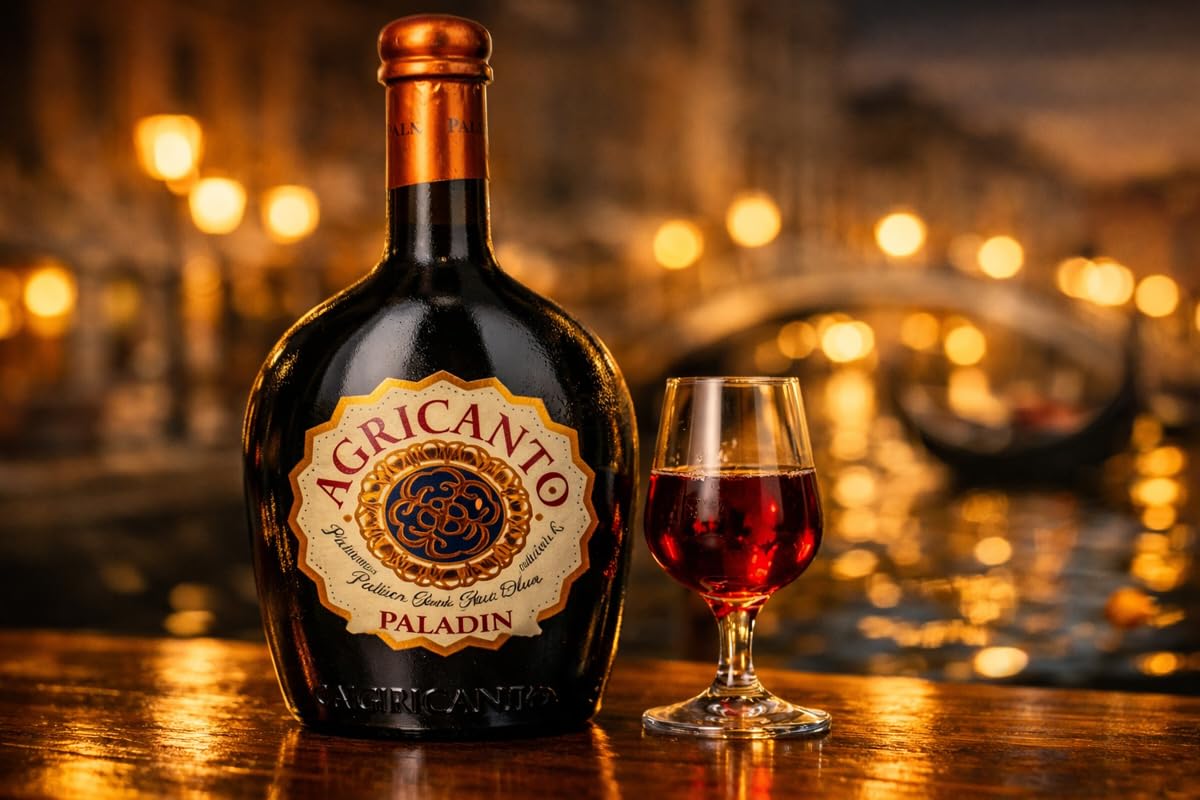 CG94 Paladin Agricanto, Liquore a Base di Vino Raboso, Aromi di Ciliegia e Mandorla, 700 ml | Confezione Global Dream