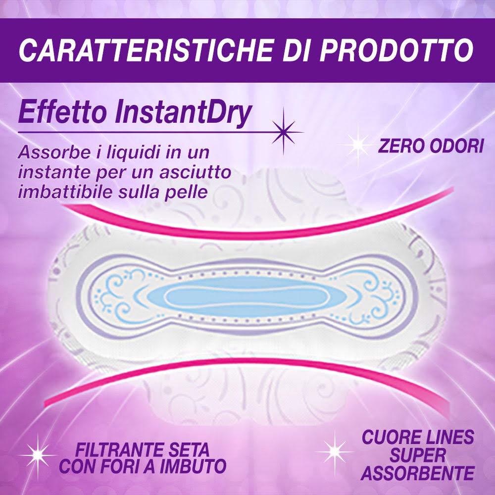 Lines Seta Ultra Assorbenti Notte Extra, Confezione da 9+1 Pezzi