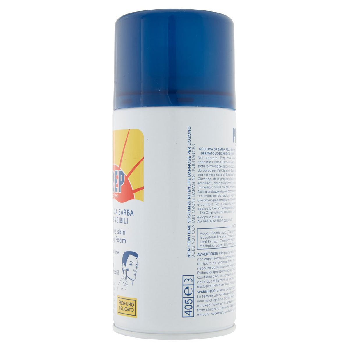 Prep Schiuma da Barba Sensitive Viso Pelle Sensibile Uomo - 300 ml