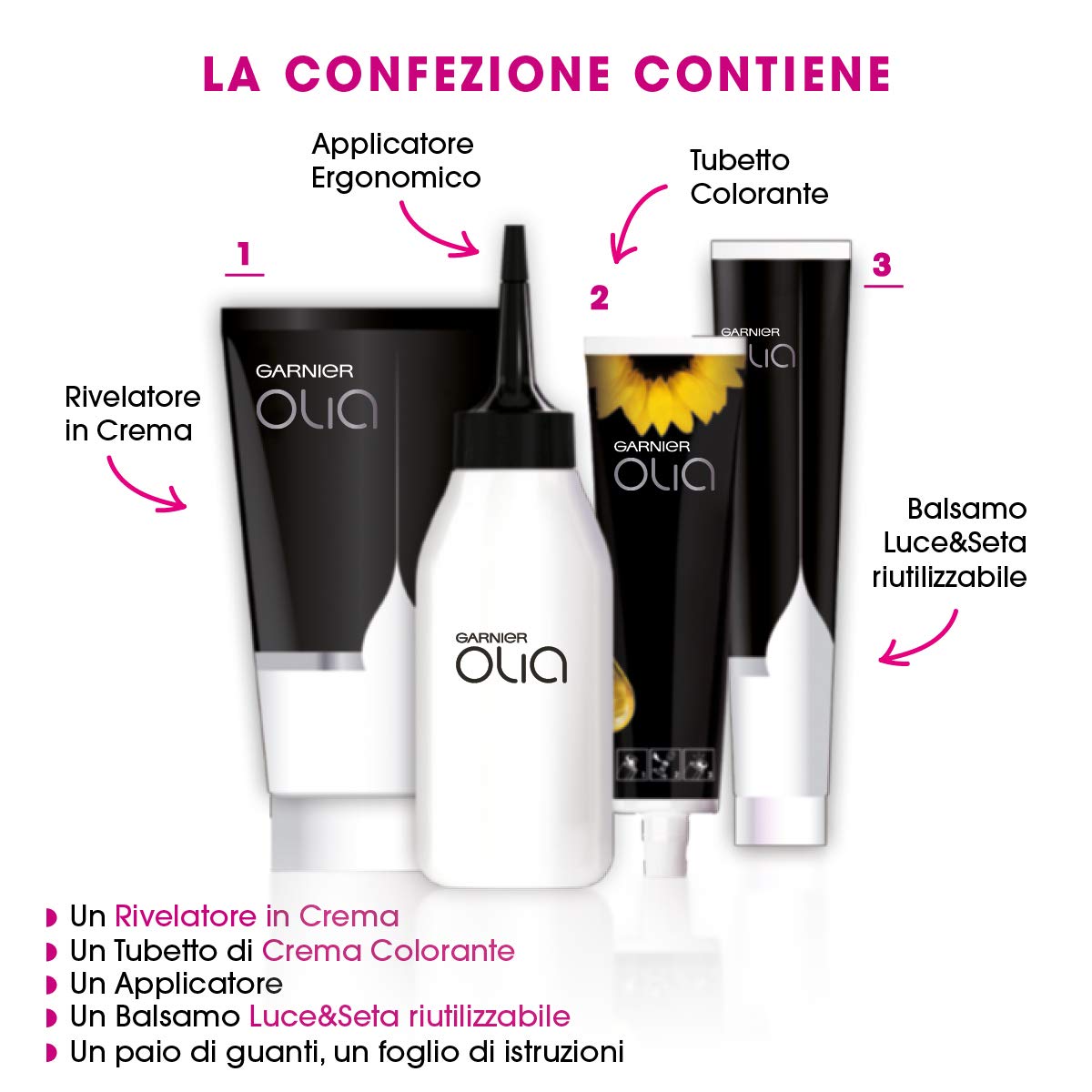 Garnier Olia Colorazione Permanente, 6.35 Castano Chiaro Cioccolato - 1 Pacco