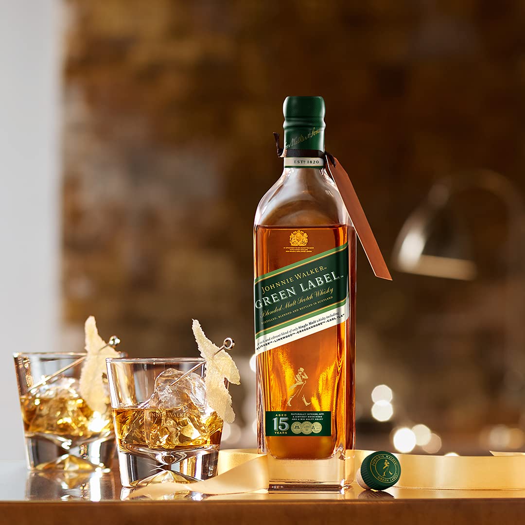 Johnnie Walker Green Label Blended Malt Scotch Whisky - 700 ml