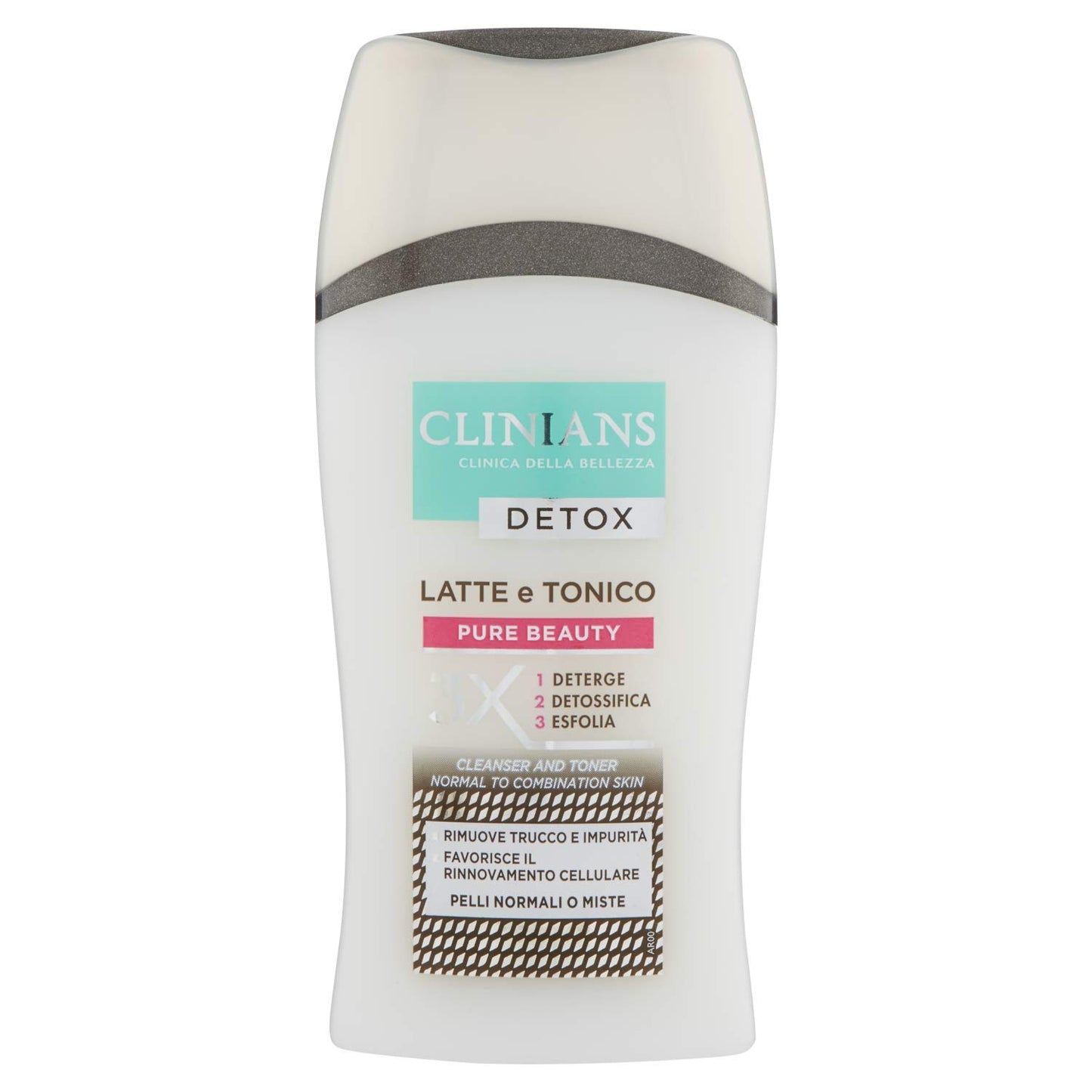 6 x CLINIANS Pure Beauty Viso Latte&Tonico Con Acido Mandelico 200 ML