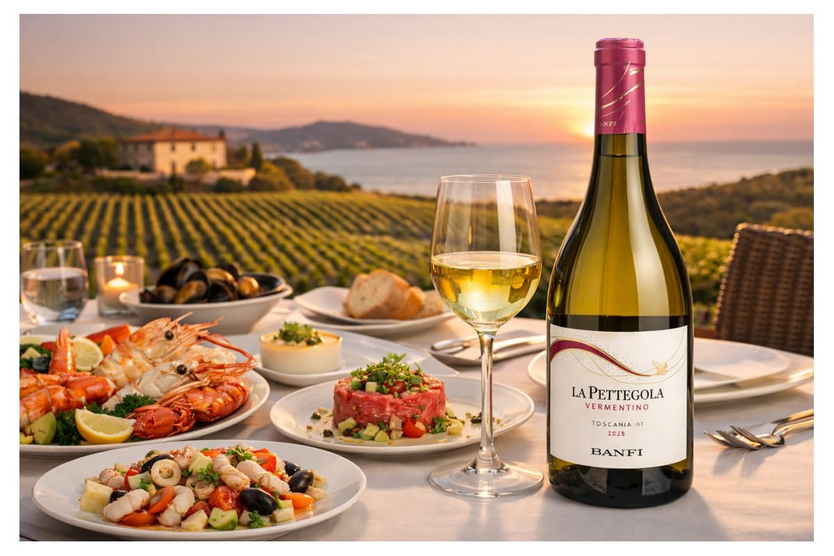 CG94 - La Pettegola Vermentino Toscana IGT 2025, Vino Bianco Italiano, Confezione Global Dream da 6 Bottiglie da 750ml