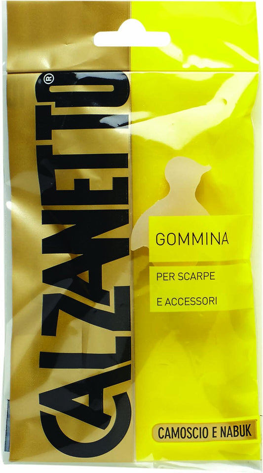 Calzanetto Gommina, Camoscio e Nabuk, Trattamenti e Lucidi Scarpe Unisex-Adulto, Neutro, 2.2x2.2x4.5 cm