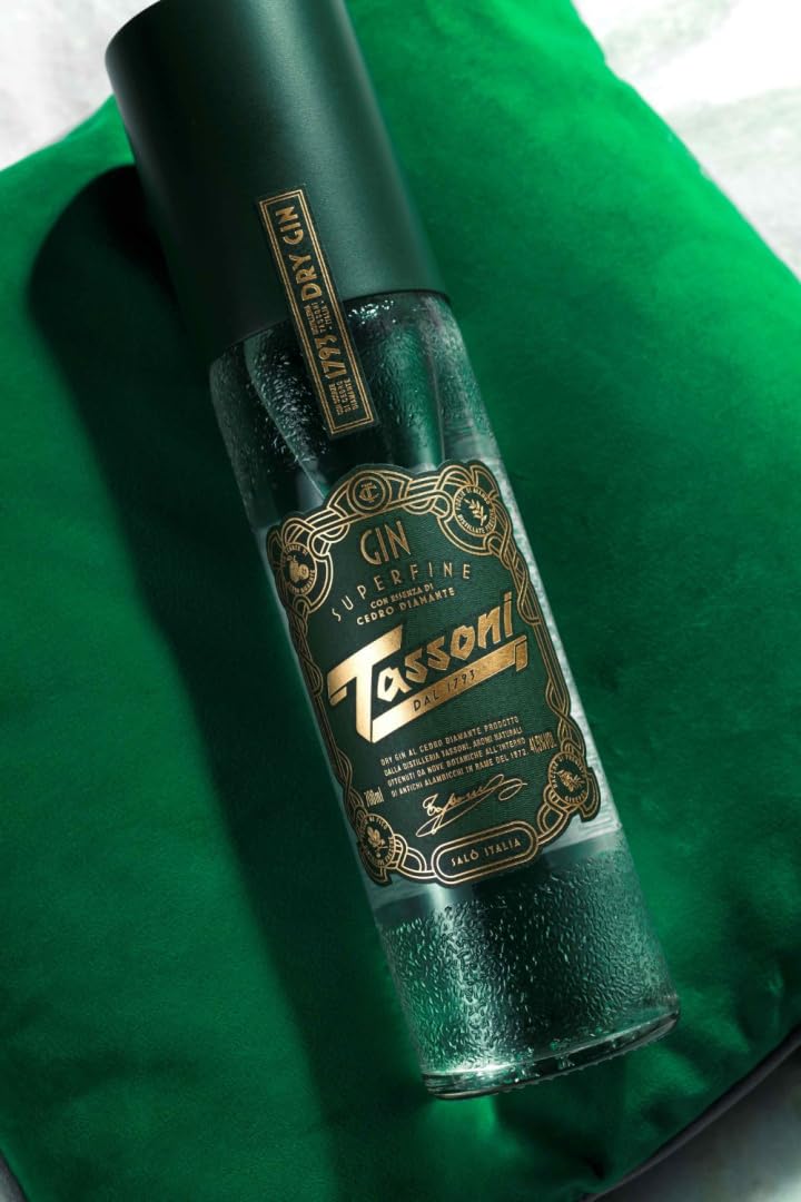 TASSONI | Distilled Dry Gin SUPERFINE | con CEDRO DIAMANTE | 41,5% vol - 700ml