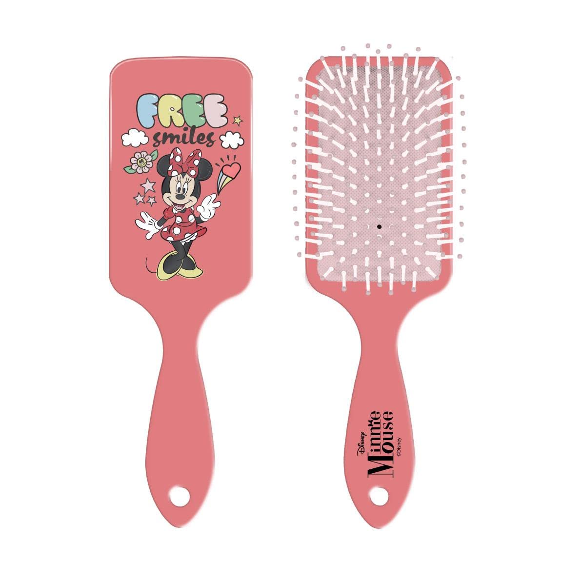 Spazzola per capelli di Minnie, Spazzola Districante Leggera e Resistente per Bambini e Adulti, Pettine per capelli della Disney
