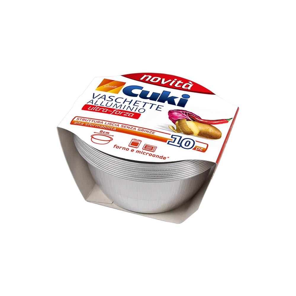 Cuki Vaschette Alluminio - Ultra Forza - Crème Caramel - Tonde [Ts21G] - 30 g
