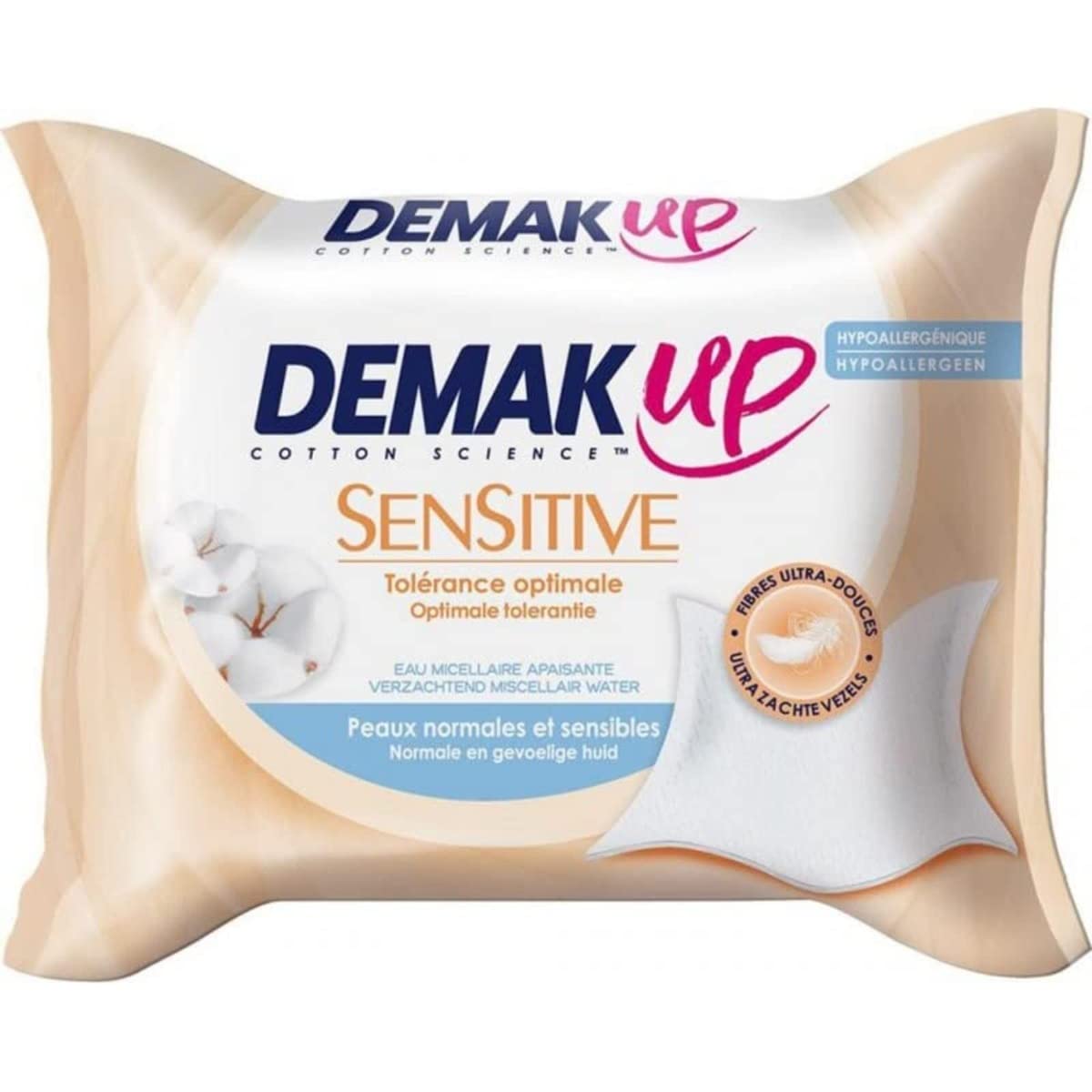 DEMAK UP Sensitive Lingettes Démaquillantes - x23