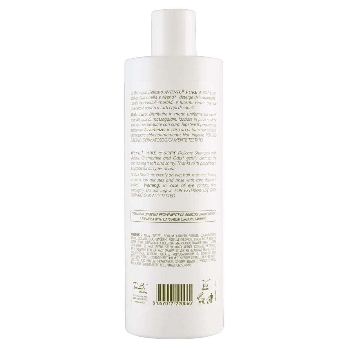 Avenil Pure & Soft Shampoo Delicate, 400ml