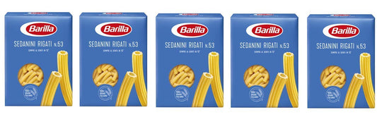 Barilla 5 x Sedanini Rigati Pasta No.53 500g Italian Pasta