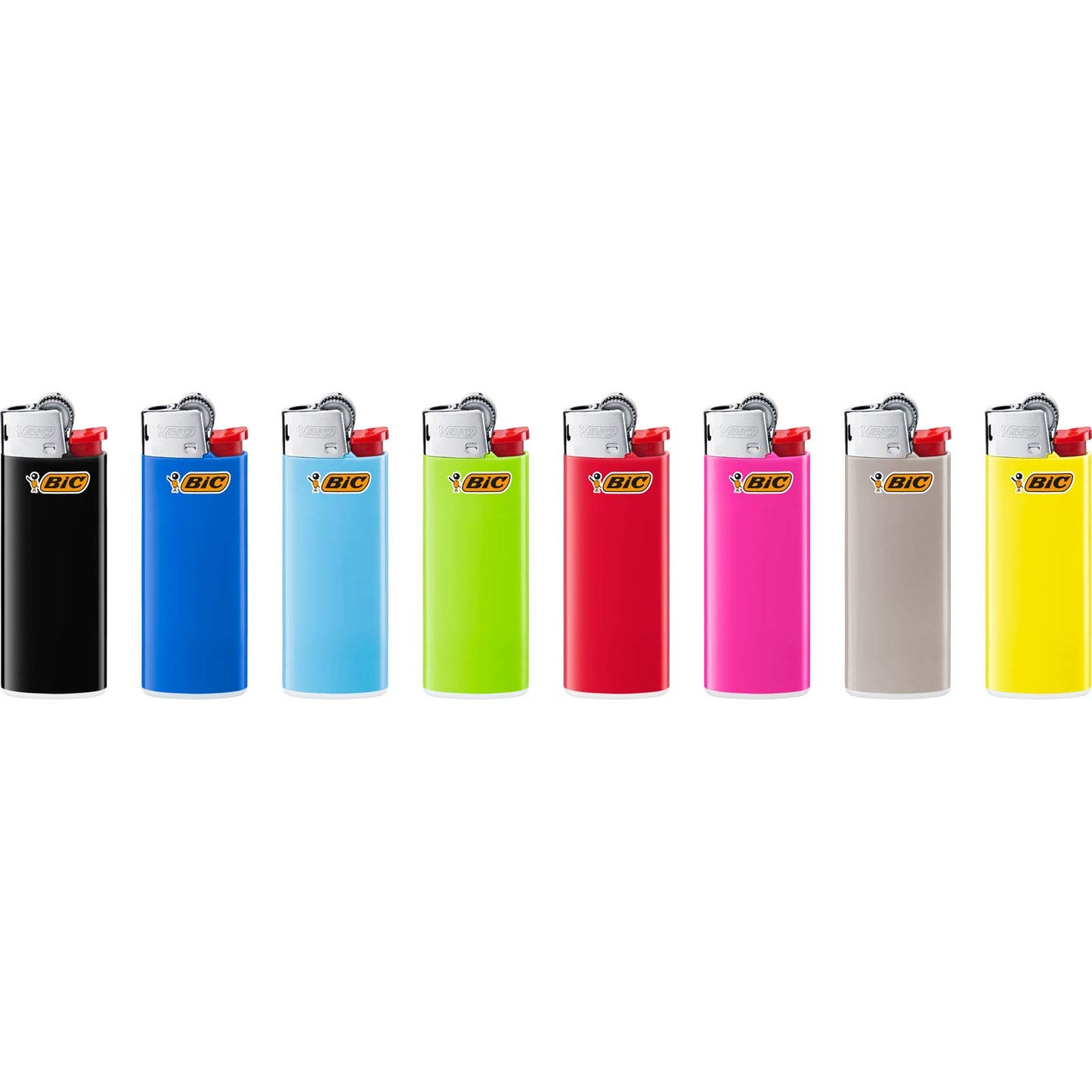 BIC Mini Flint - accendini in diversi colori, vassoio con 50 pezzi