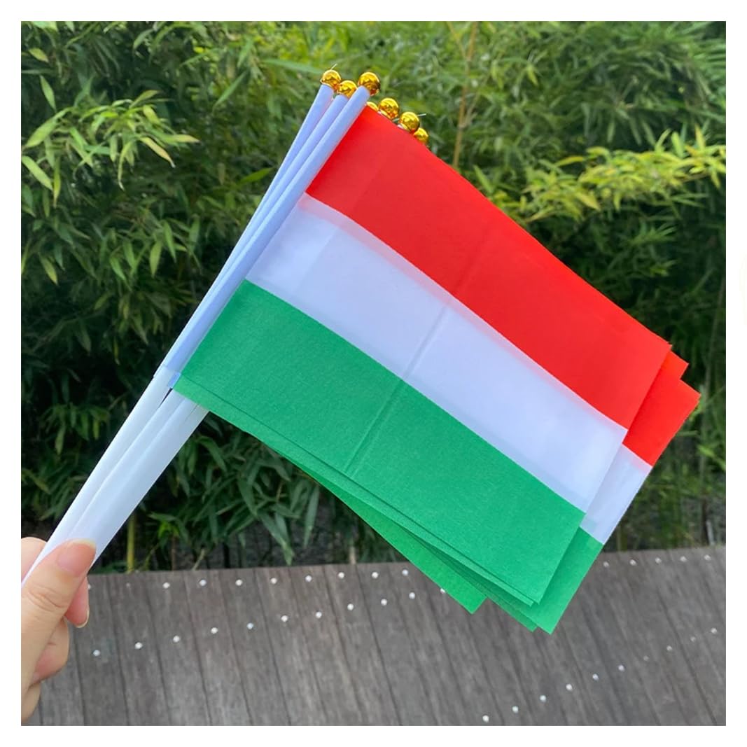 CG94 - Bandiera Italiana con Asta 30X45 cm.