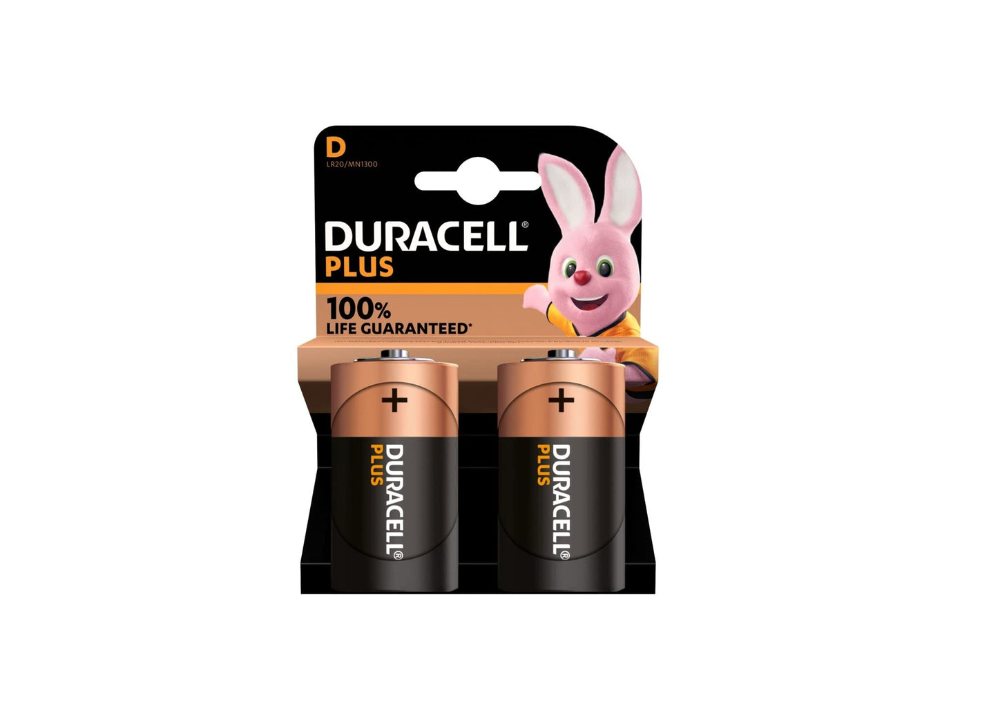 2X Duracell D Plus LR20 MN1300 Alcaline (1 Blister Da 2 Batterie) 2 Pile