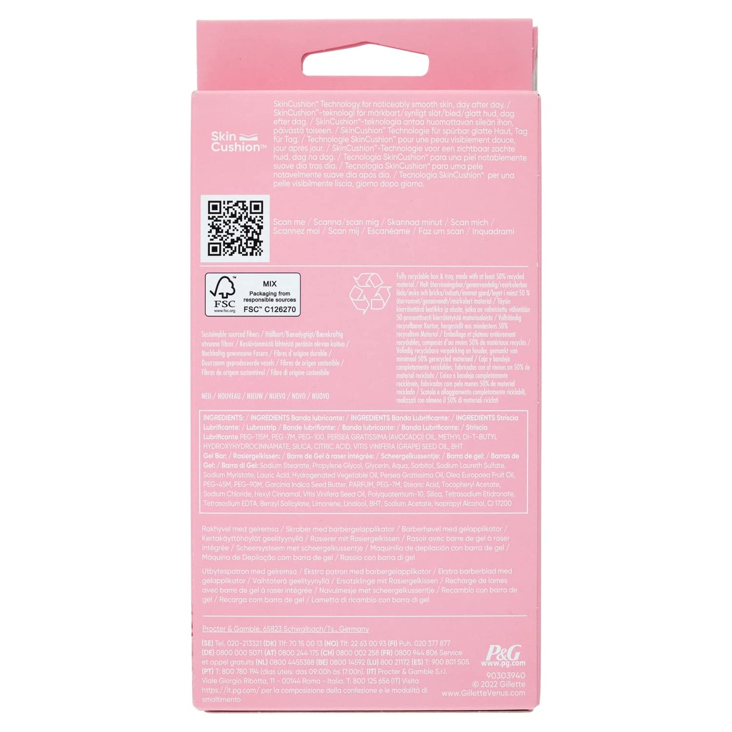 Gillette Venus ComfortGlide Spa Breeze Rasoio Donna Con 2 Lamette Di Ricambio, Manico Ergonomico E Supporto Per Doccia