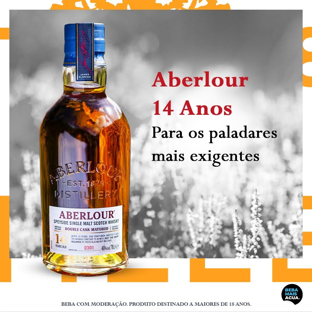 Aberlour 14 Years Old Double Cask Matured, Ultra-premium Scotch Whisky, vol 40%, 70CL
