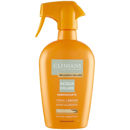 Clinians Acqua Solare Abbronzante Tonic & Bronze Anti Sale, Senza Filtri, 450 ml
