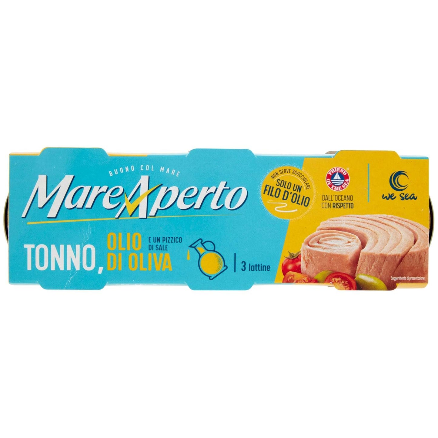 Mareaperto Tonno Olio Oliva Pronto Da Gustare 60g X 3, 180g