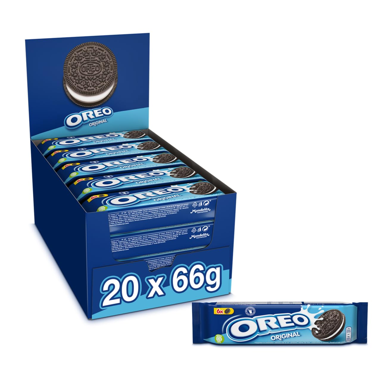 Confezioni Biscotti Oreo Classic 66 gr. - [Pack of 20]