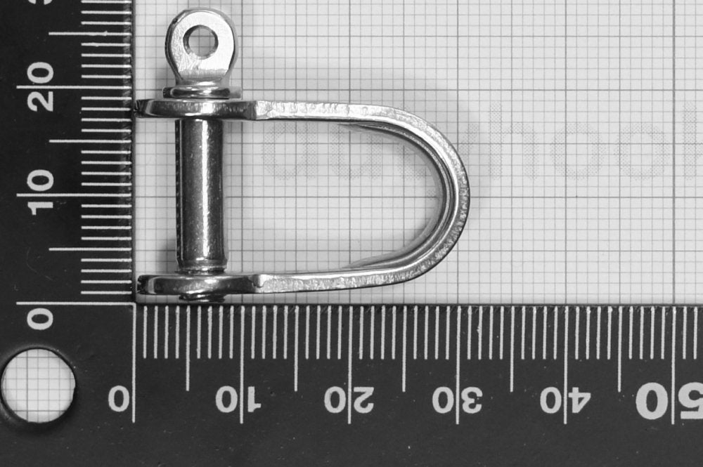 Grillo piatta, corto 5mm, acciaio inox AISI316