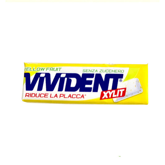 40 PACCHETTI GOMME DA MASTICARE VIVIDENT XYLIT YELLOW FRUIT CON XILITOLO