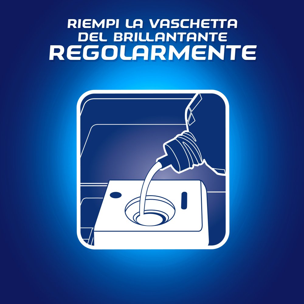 Finish Brillantante Addittivo Lavastoviglie, Regular, 250 ml, Confezione da 4