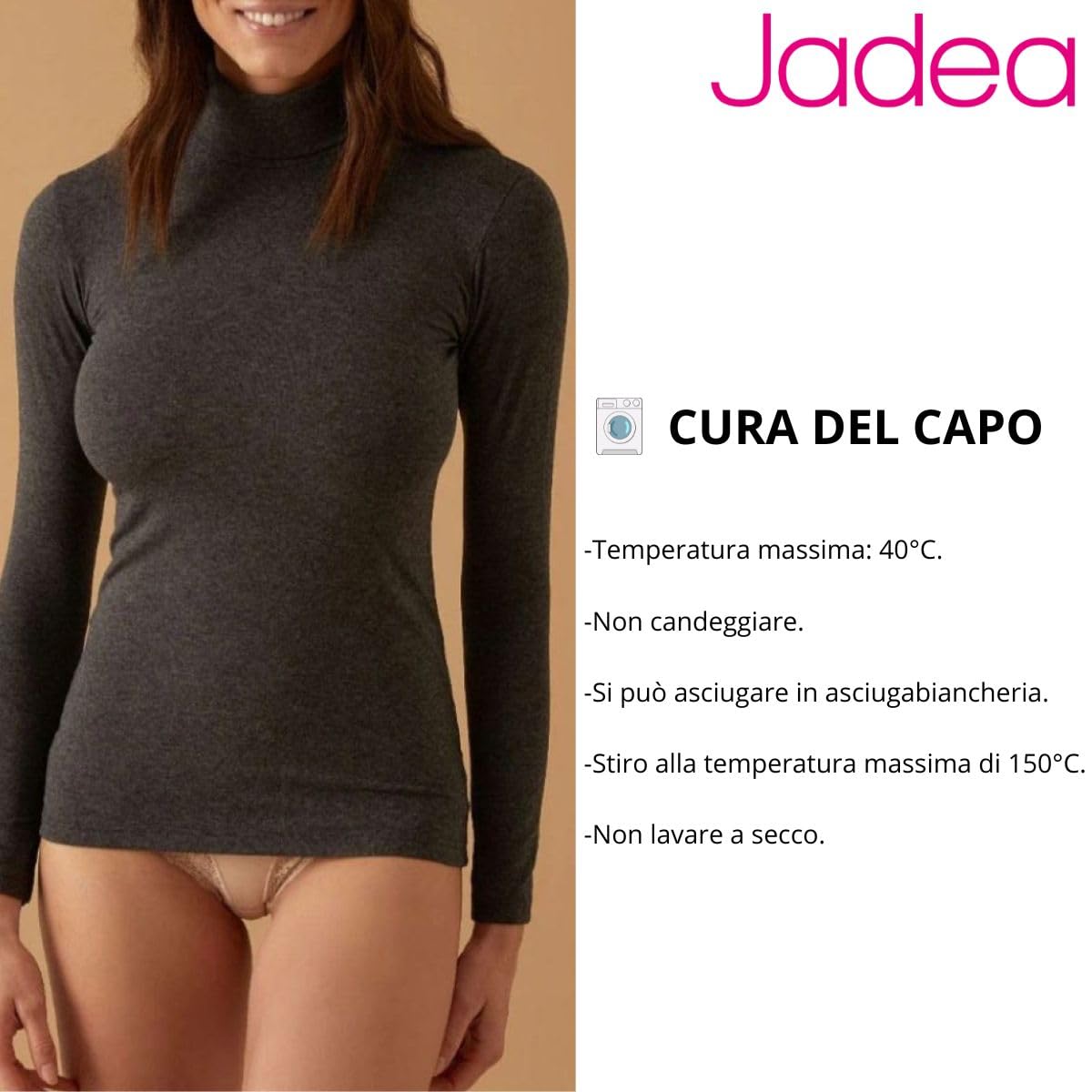 JADEA Maglia Donna 4267 Dolcevita a Manica Lunga in Cotone Elasticizzato - Stile Elegante e Confortevole per Autunno/Inverno - Ideale Anche Come Sottogiacca