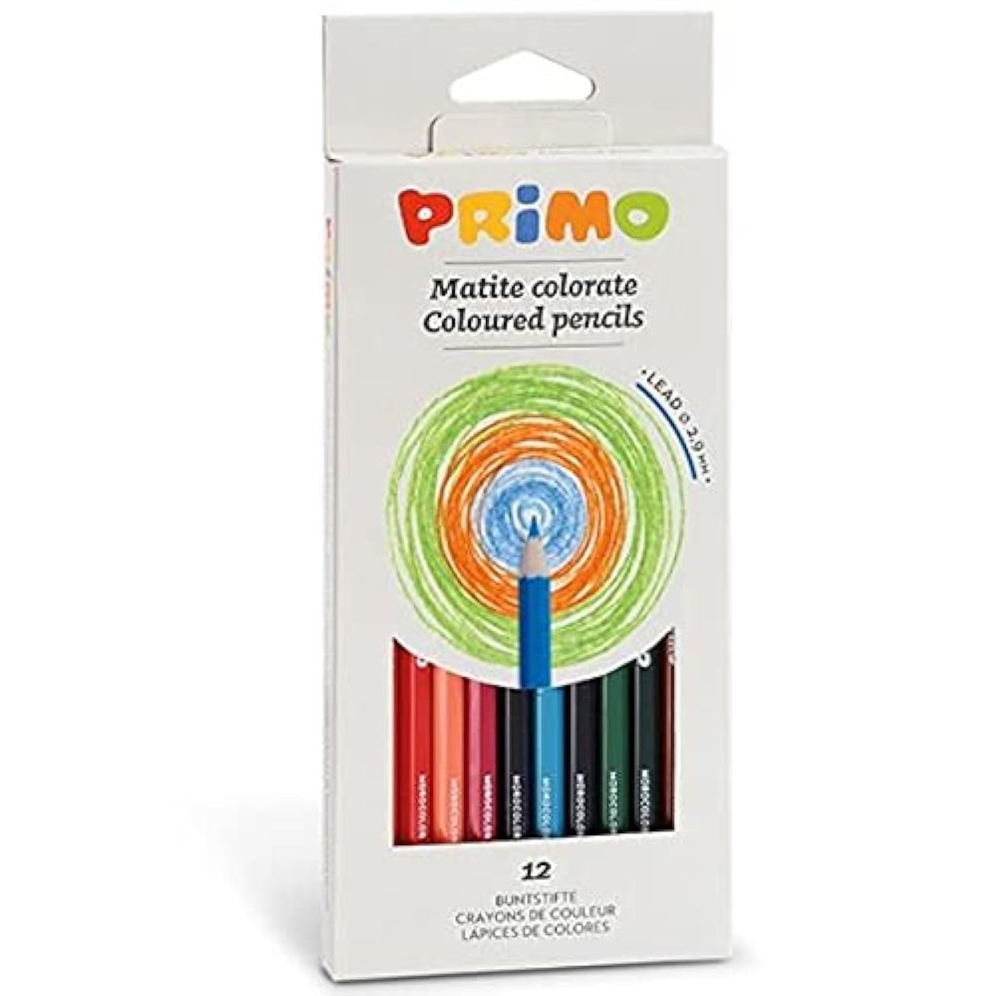 Primo P502MAT36E - Matite colorate (confezione da 12)
