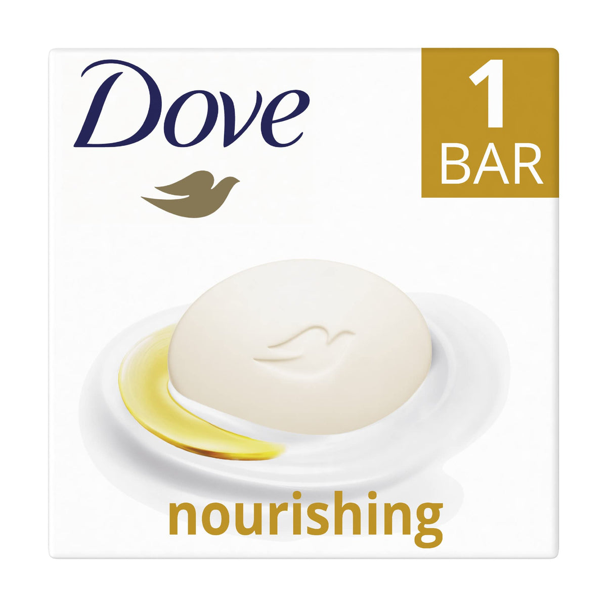 Dove Detersivo Beauty Cream Bar Sapone per le mani con crema idratante 1/4 per mani morbide e morbide, 90 g