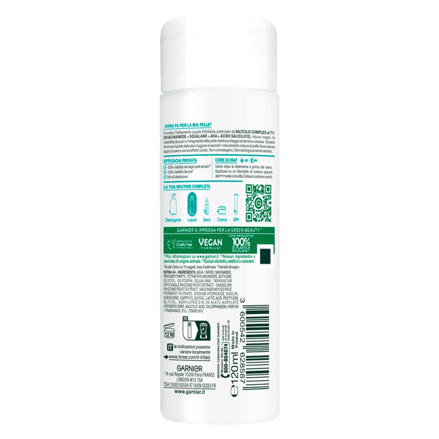 Garnier Pure Active Trattamento Liquido Esfoliante