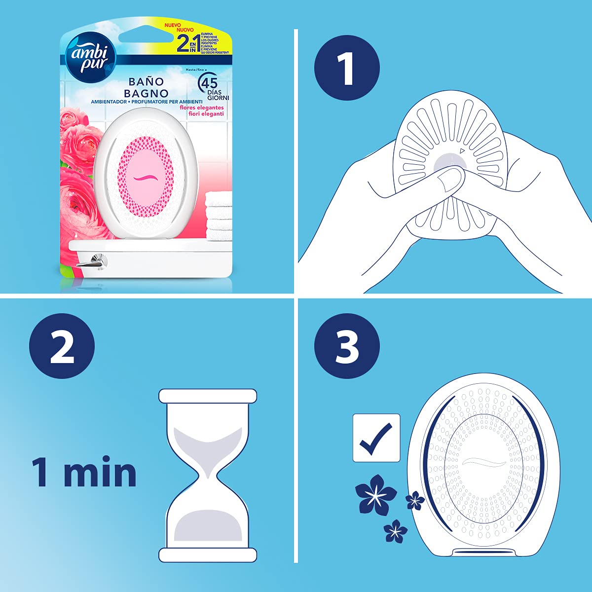 Ambi Pur Fiori Eleganti Bagno Deodorante per Ambienti