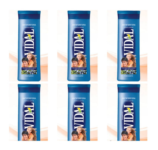 6 X DOCCIA SHAMPOO PER CAPELLI VIDAL ANTIFORFORA anti forfora