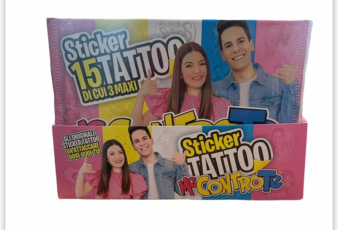 STICKER TATTOO ME CONTRO TE 6X