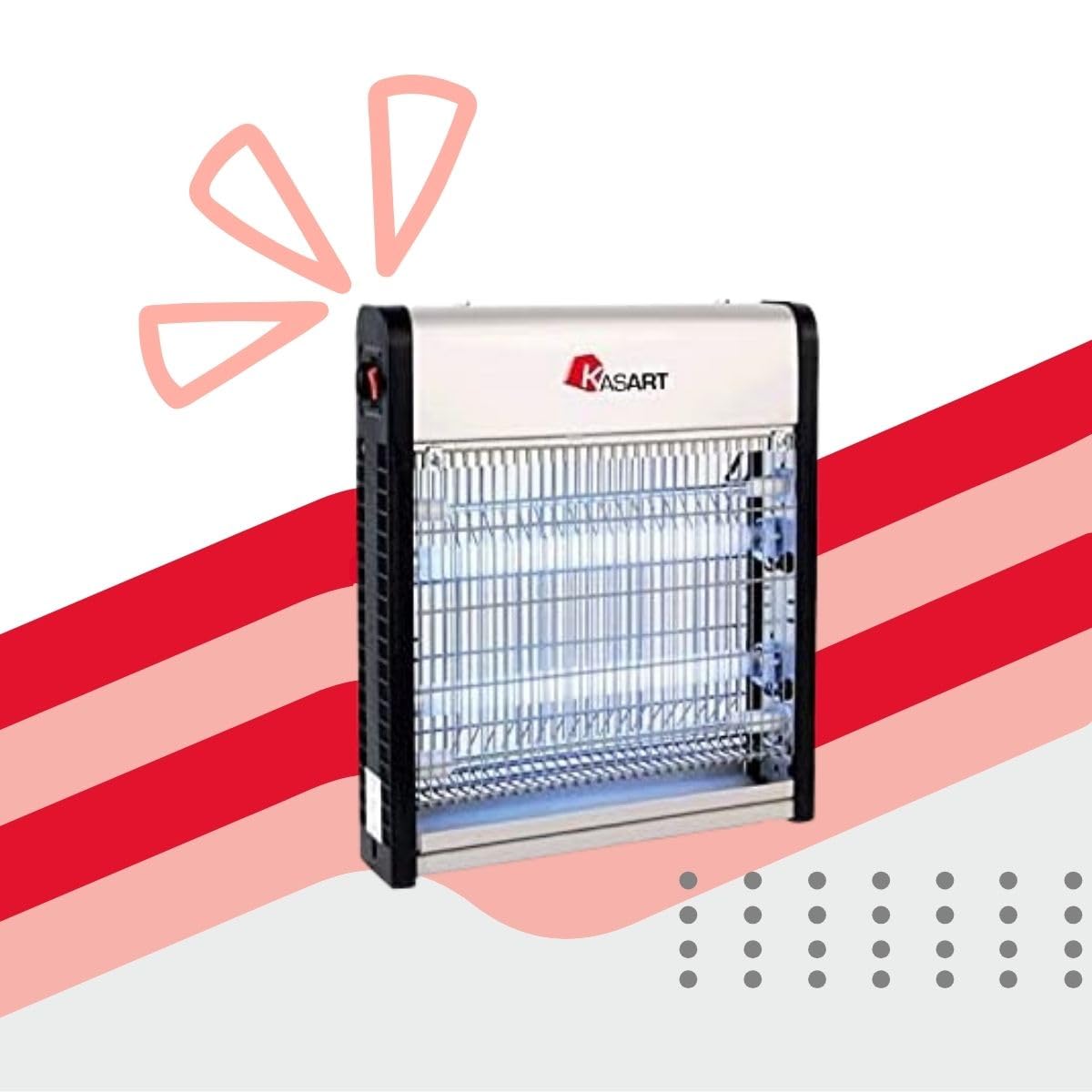 INSETTICIDA ELETTRICO 2 x 15 W cm 49 x 7.2 x h 26 mq.100