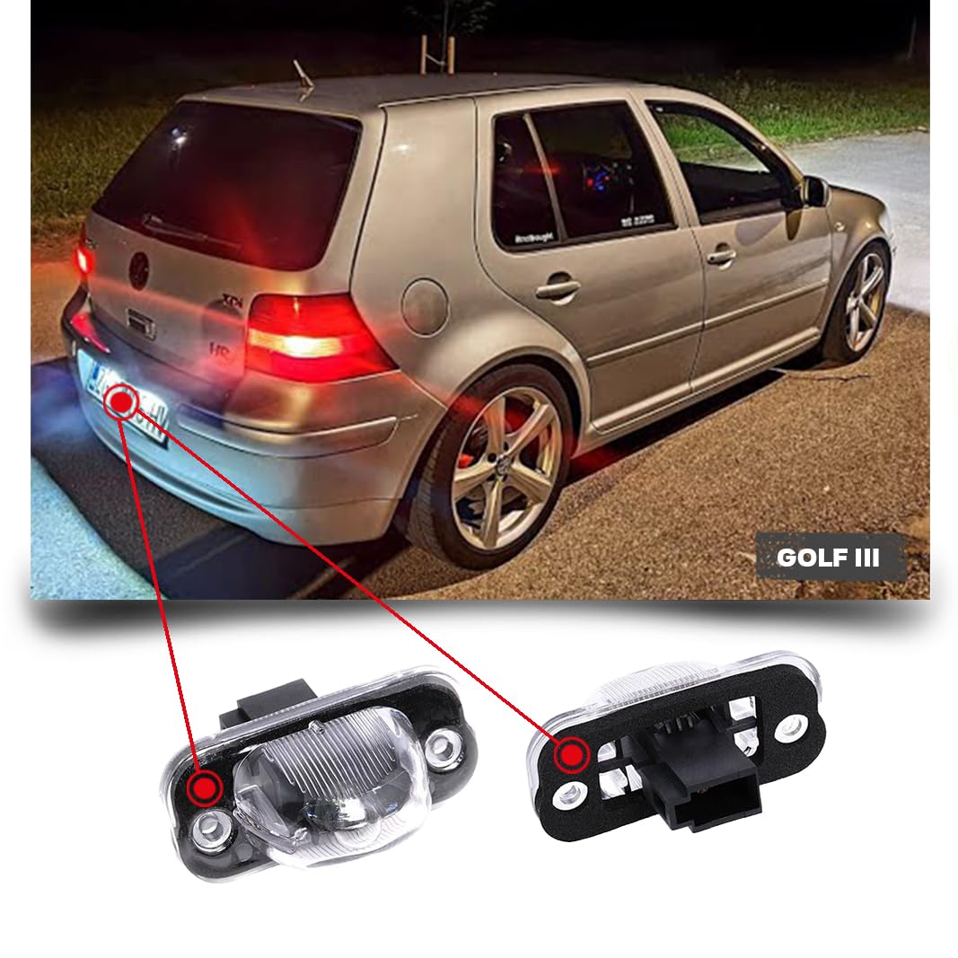 CG94 - Fanale Targa Compatibile V. GOLF III - Destra = Sinistra