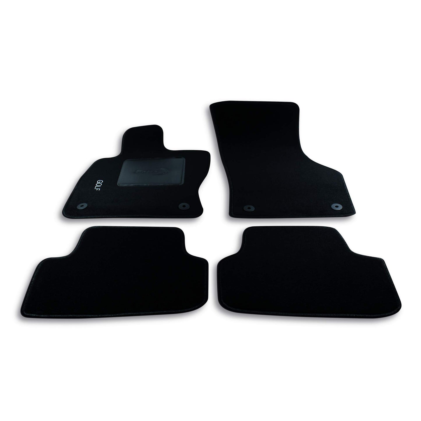 Bottari 39102 Set Tappeti Auto su Misura in Moquette per Modello Golf produzione dal 2013 ad oggi , Nero, 4 Pezzi