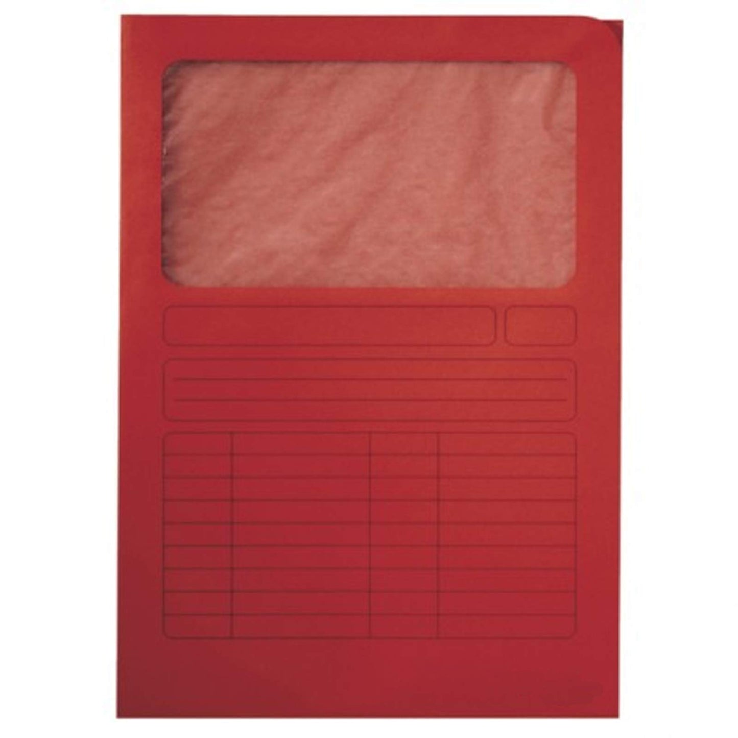50 cartelline con finestra rosso cartelle in cartoncino per atti Sintex Blasetti