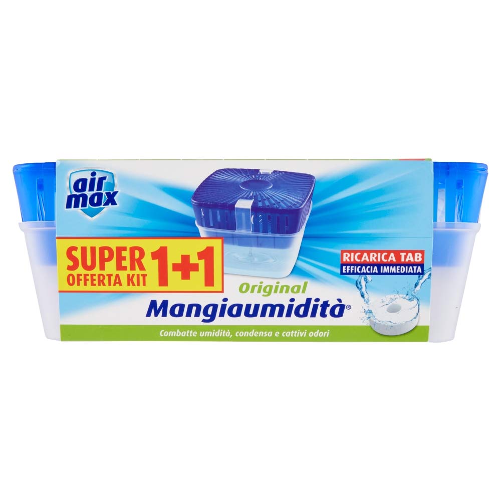 Air Max Kit Tab Mangiaumidita' 450g 1+1 Kit Combatte Umidità, Condensa e Cattivi Odori