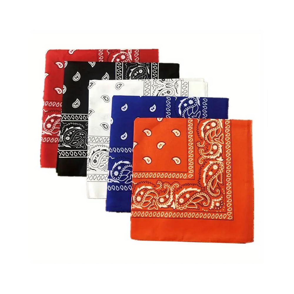 bandane colorate 6 pezzi multicolor